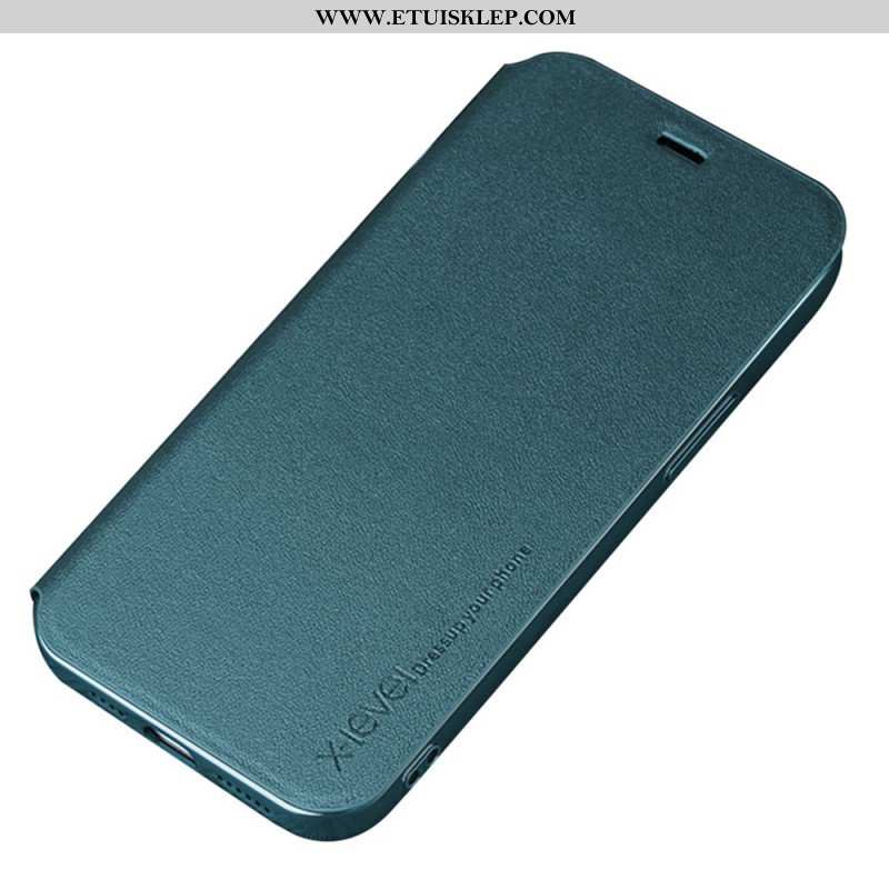 Etui Na Telefon do iPhone 14 Etui Folio Poziom X Ze Sztucznej Skóry